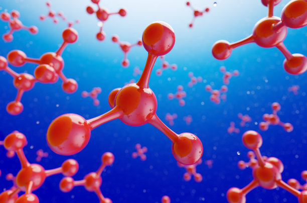 具有分子结构的科学背景。图片下载