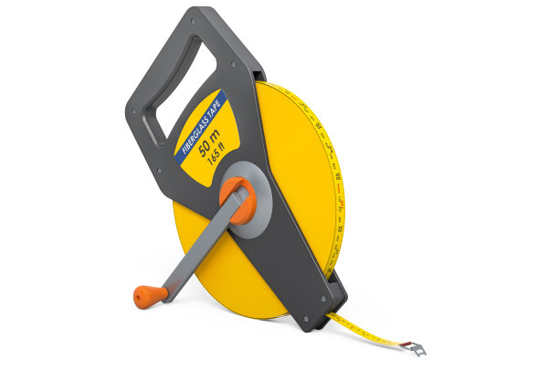 米制英寸玻璃纤维长胶带模型，3D渲染，白色背景隔离图片下载