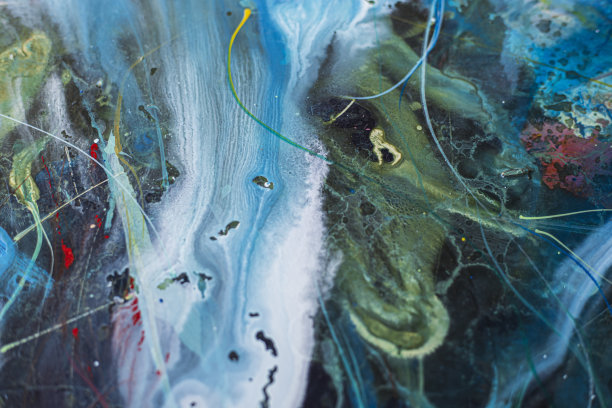 蓝色抽象背景，类似于深蓝色的海洋图片下载