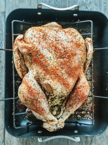 香肠馅感恩节火鸡图片下载