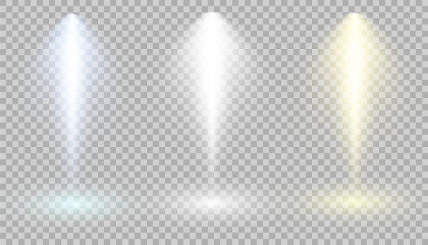 向量的聚光灯。现场。光的效果。发光灯效果图片下载