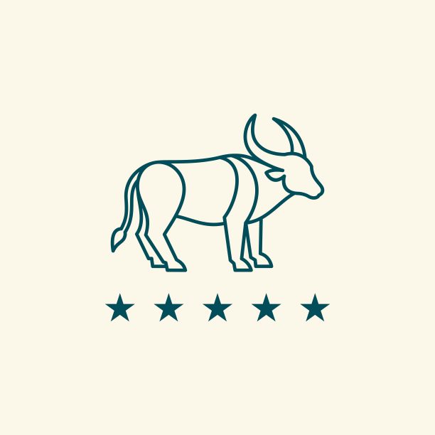 向量插图野生水牛徽章。图片下载