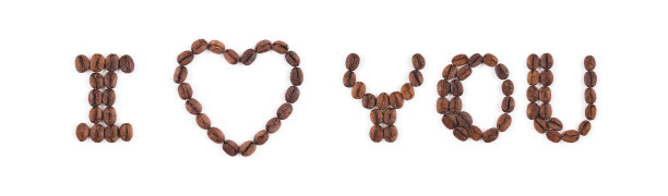 高分辨率烤咖啡豆在字母图片下载