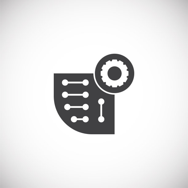 图形和网页设计中与纳米技术相关的图标背景，用于Web或移动应用程序的创意插图概念符号图片下载