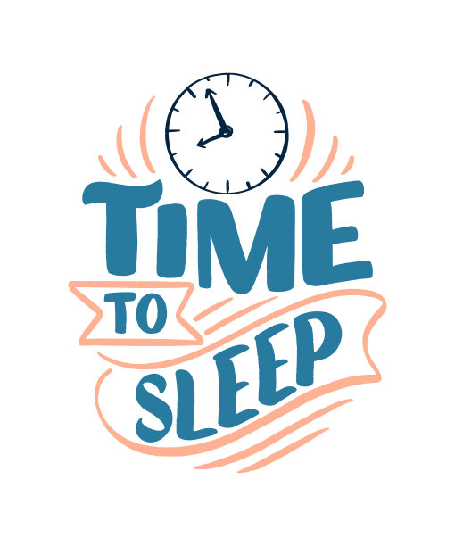 写着关于睡觉和晚安的标语。矢量插图设计的图形，印刷，海报，卡片，贴纸和其他创造性的用途图片下载