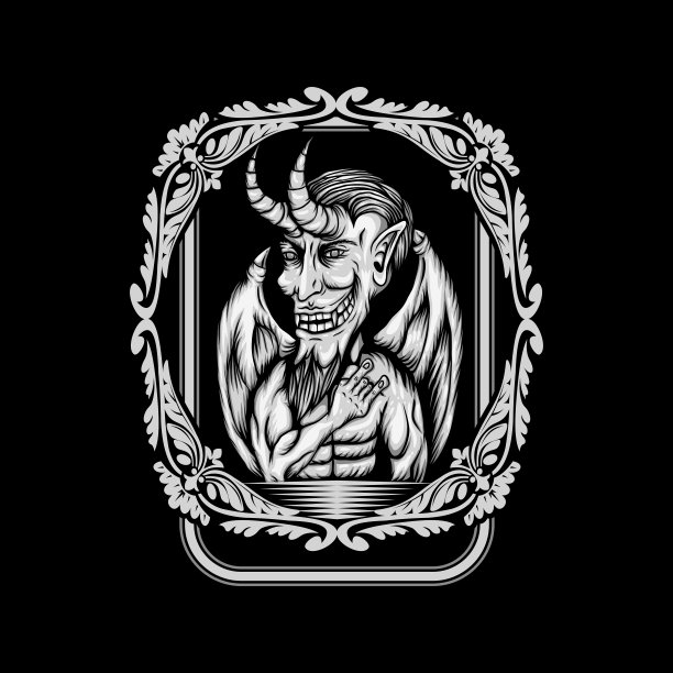 邪恶的矢量图图片下载