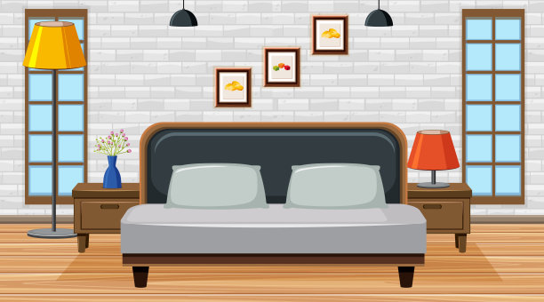 房间里有张大床图片下载