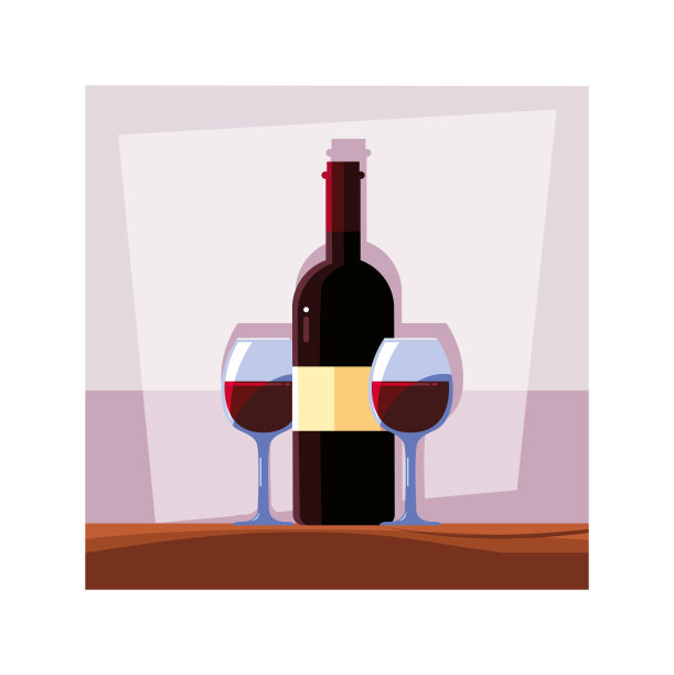 桌上有一瓶和一杯葡萄酒图片下载