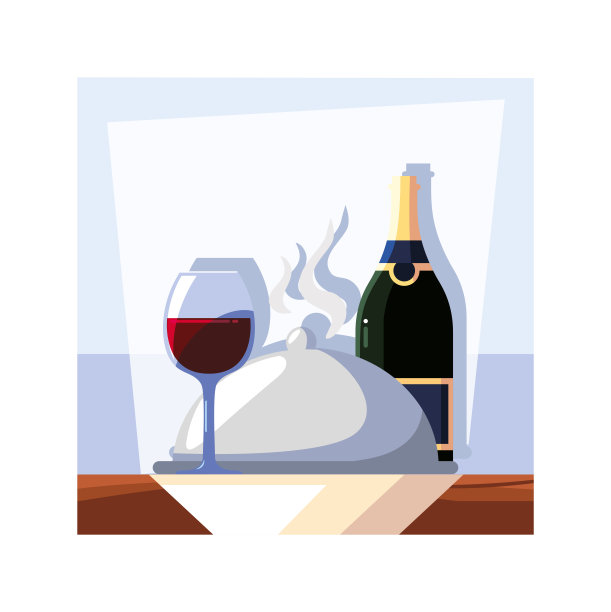 桌上有一瓶和一杯葡萄酒图片下载