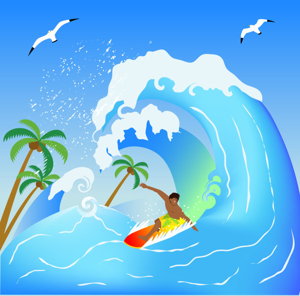 冲浪，但图片下载