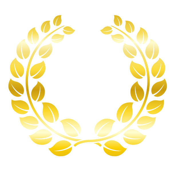月桂金色矢量图像插图图片下载