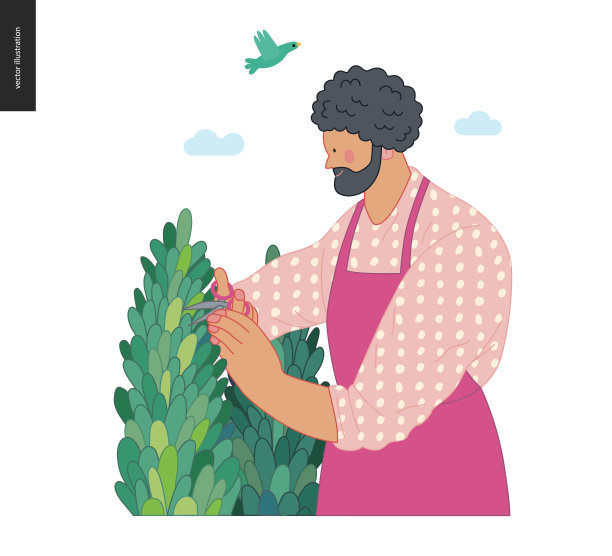 园艺的人,春天图片下载