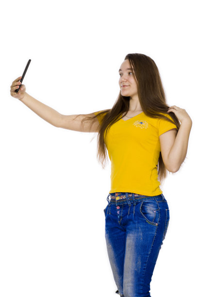 14岁的青少年用手机自拍图片下载