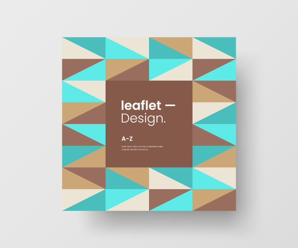 令人惊叹的商业广告矢量壁画艺术广场横幅模拟。现代企业抽象几何插画设计布局背景。公司标识四角纹理宣传册模板。图片下载