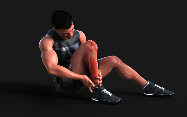 脚踝疼痛的受伤男子图片下载