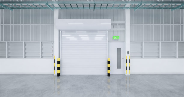 仓库和卷帘门图片下载