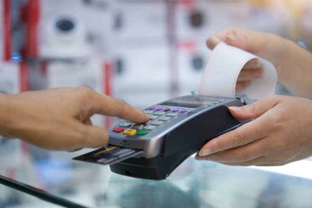 信用卡支付，信用卡机。图片下载