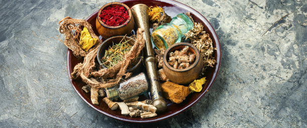 草药和根茎图片下载