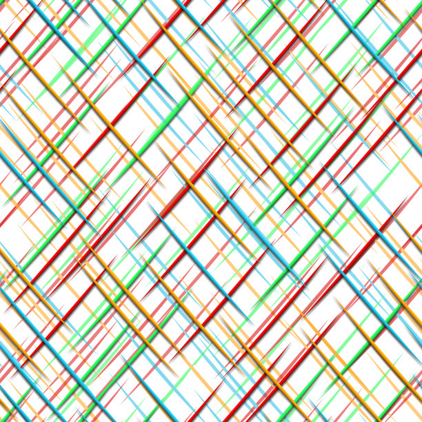 条纹图案无缝纹理的白色背景，垃圾摇滚效果，3d插图图片下载