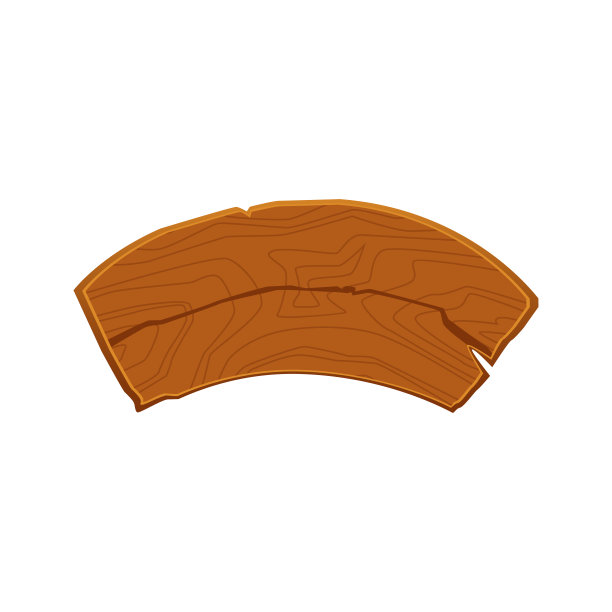 木制的路牌或复古的标牌，卡通矢量插图孤立。图片下载