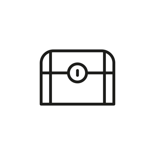 简单的胸线图标。图片下载