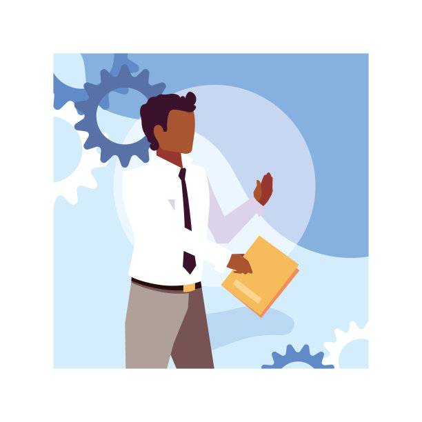 17、手里拿着书的商人，事业上的专业人士素材图片