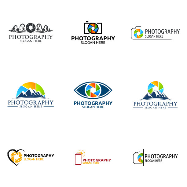 相机摄影矢量符号设计模板图片下载