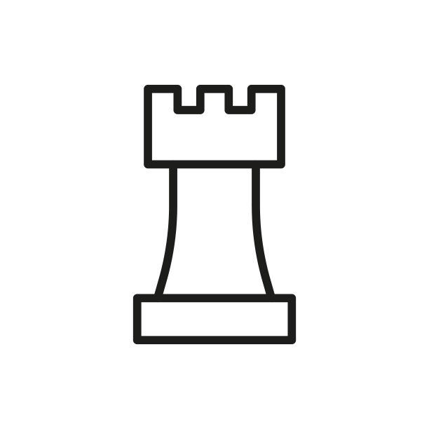 国际象棋线条图标图片下载