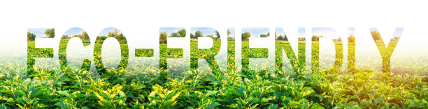 茄子地背景上的“环保”字样图片下载