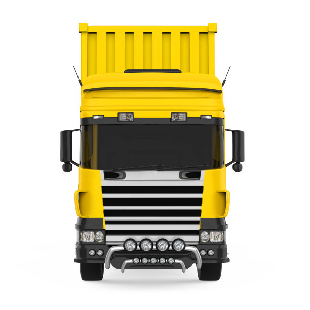 黄色货车隔离图片下载