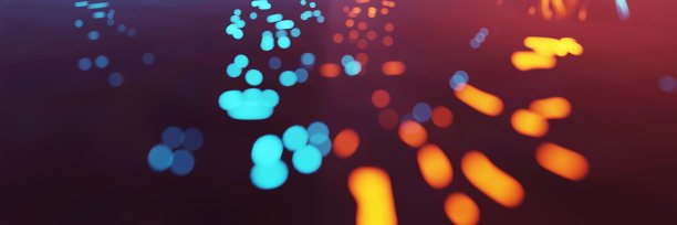 模糊的散景科幻未来主义奇幻奇异的外星人结构，3D渲染图片下载