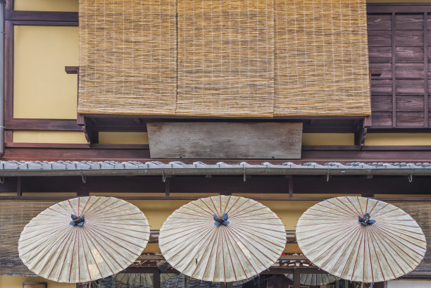 日本京都传统建筑的外观图片下载