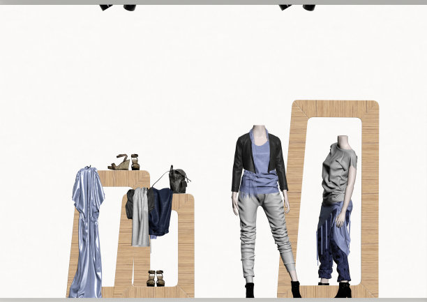 时尚服装的3d渲染图片下载