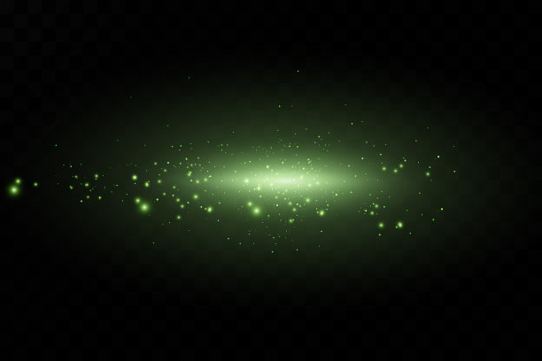 带有黄色尘土的旗帜。灯光效果在美丽的横幅。尘的效果。灰尘颗粒在黑暗的背景上闪烁。矢量插图。magic.Christmas。图片下载