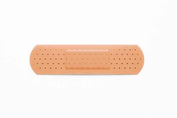 胶布石膏白色背景图片下载