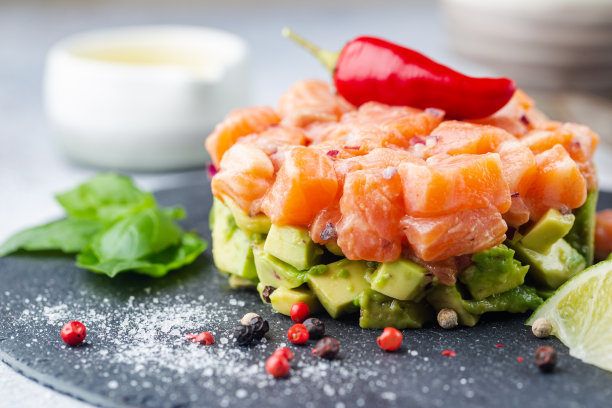 鞑靼鲑鱼色拉,图片下载