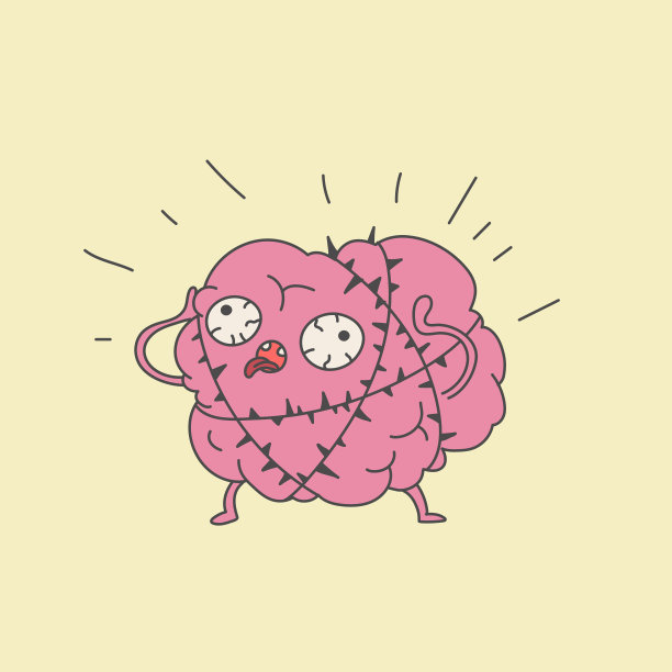 被铁丝网包裹着的大脑正处于可怕的痛苦之中图片下载