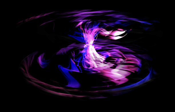 抽象的黑色魔力形状上的黑色背景，插图图片。图片下载