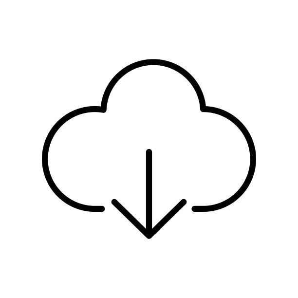 云下载图标矢量设计模板图片下载