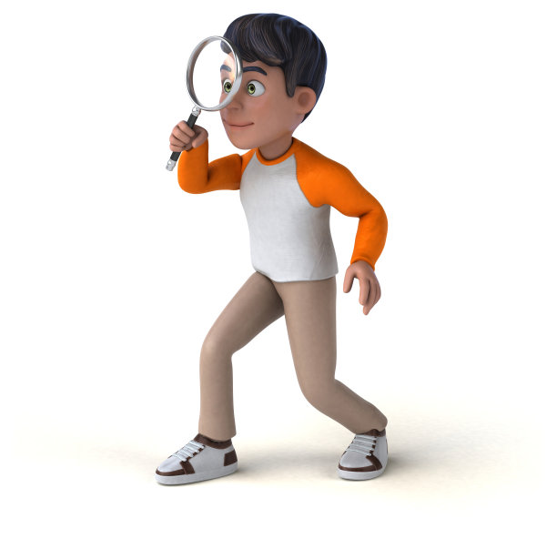 有趣的3D卡通亚洲青少年图片下载