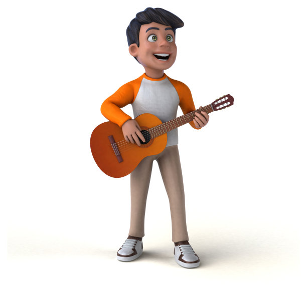 有趣的3D卡通亚洲青少年图片下载