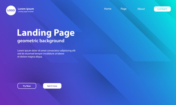 几何背景与动态形状组成图片下载