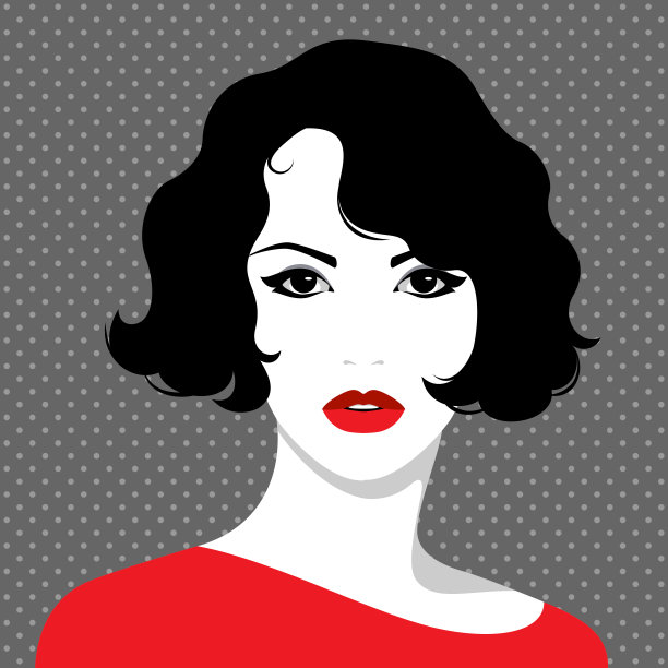 穿红衣服的女人图片下载