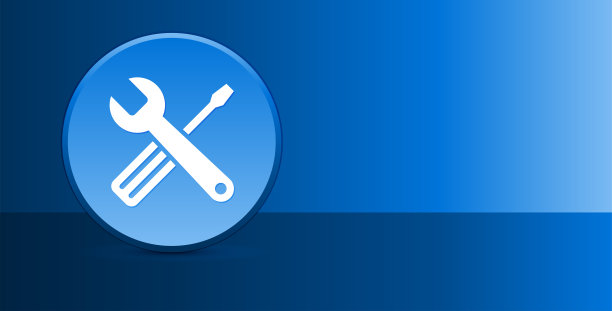 工具图标玻璃现代蓝色按钮抽象背景图片下载