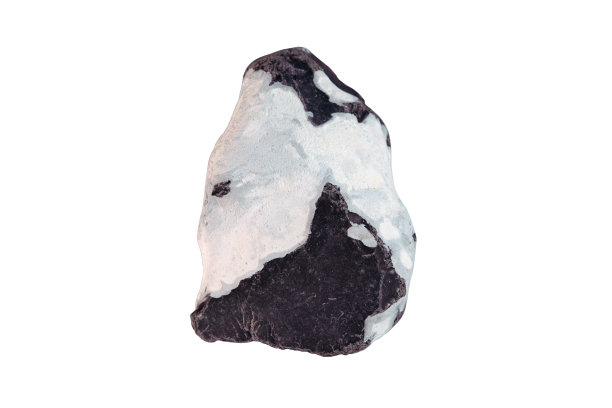 有趣的巨石从背景中切割出来。黑色和白色。图片下载