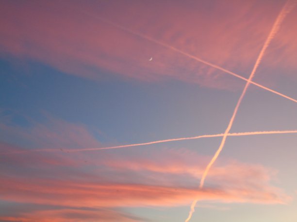 彩色日落，黑白日落图片下载