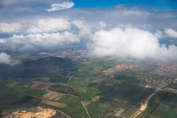 波哥大沙巴纳的鸟瞰图。哥伦比亚。图片下载