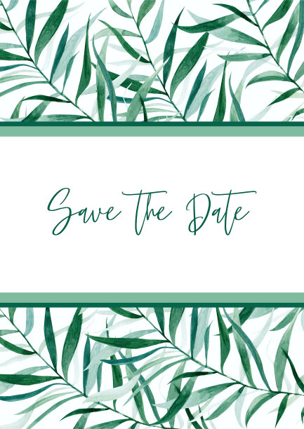 绿色的请帖图片下载