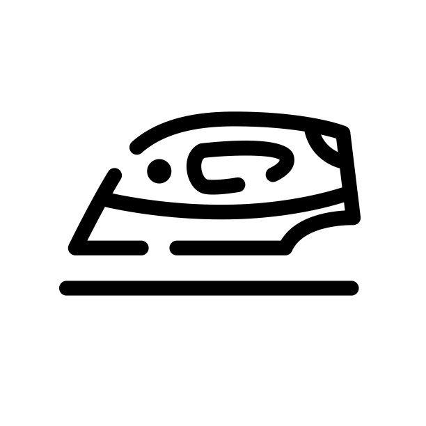 电熨斗图标。白色背景上的矢量图标。时髦的线性图标。图标为网站和打印。标志,象征,象征。界面元素。图片下载