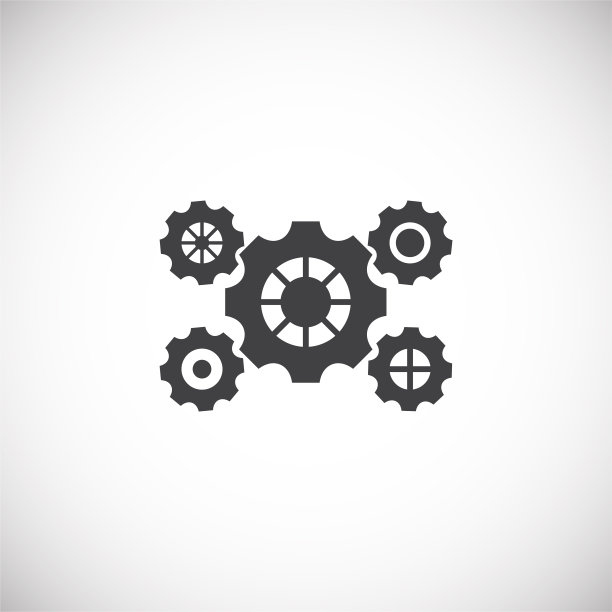 齿轮图标的背景图形和网页设计。创意插图概念符号的web或移动应用程序。图片下载